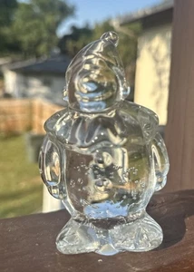 Vintage Clown Glas Briefbeschwerer Blasen schwer Büro Deko kontrollierte Blasen - Bild 1 von 9