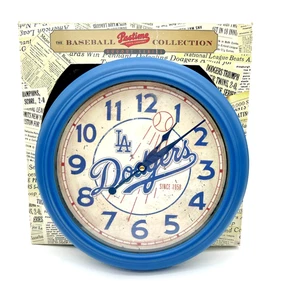 Los Angeles Dodgers Pastime Dugout Series Baseball Wall Clock w/ Box 13” Vintage - Picture 1 of 9
