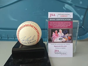 Don Larsen T John Girardi Boyer Stirling Kay + Signed Rawlings Ball JSA Yankees - Picture 1 of 9