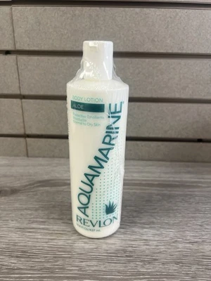 Vintage Revlon Aquamarine Body Lotion Aloe  14.8 fl. oz. NOS FULL, very thin - Image 1 of 2