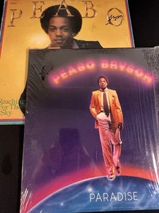 Lot of 2 Peabo Bryson LPs – Paradise, Reaching for the Sky – VG+ Vinyl - Picture 1 of 4