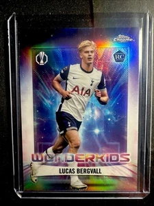 2024-25 Topps Chrome UEFA Club Comp LUCAS BERGVALL Wonderkids Rookie #16 - Picture 1 of 2