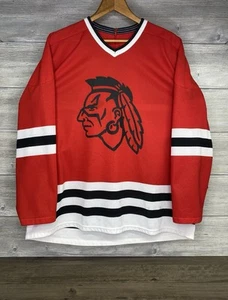 Hockey Jersey Blachawks Inspired Beer League Mens - Picture 1 of 19