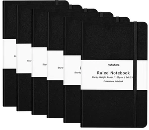 Notebooks Journal, Ruled Notebook, Premium Thick Paper Lined Journal, Black H... - Picture 1 of 7
