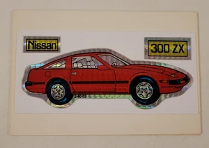 NISSAN 300 ZX Sports Car 1980s Prism VENDING MACHINE STICKER CARD Old Kodak Back - Picture 1 of 3