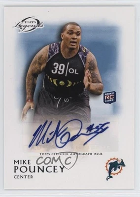 2011 Topps Gridiron Legends Rookie Auto Blue Mike Pouncey #RA-MP Auto RC - Image 1 of 2