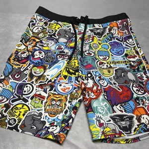 ONEILL x NEFF Graffiti & Faces Boardshorts Größe 34 Badehose - Bild 1 von 12