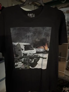 Camiseta Oaf Nation Gráfica Hombre L Negra Manga Corta - Imagen 1 de 3