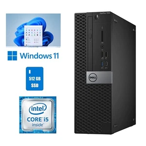 Dell OptiPlex 7050 Core i5 Desktop Computer 16GB RAM 512GB SSD Windows 11 Wi-Fi - Picture 1 of 8