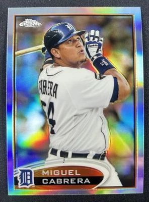 2012 Topps Chrome Refractor Miguel Cabrera #130 Detroit Tigers - Image 1 of 2