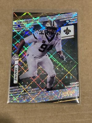 2021 Panini Prestige Xtra Points Diamond Parallel insert Cameron Jordan Saints - Image 1 of 2