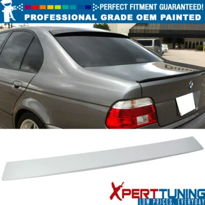 Fits 97-03 BMW E39 5-Series M5 4Dr Painted Roof Spoiler - Painted Color Foto 1 de 4