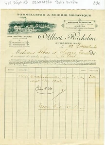 Dépt 13 - Aubagne - Belle Entête Tonnellerie & Scierie Mécanique du 22/11/1920 - Picture 1 of 1