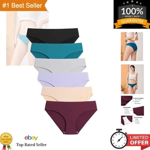 Invisible Hipster No Show Underwear 6 Pack - Breathable & Luxurious Feel - Picture 1 of 9