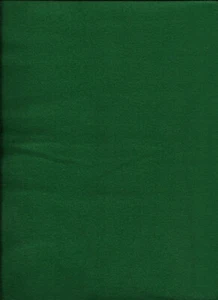 New Dark Green Solid Fleece Fabric 23" x 60" Piece - Picture 1 of 1