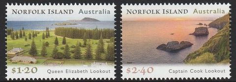 Norfolk Island 2023 :  Lookouts - Stamps, Design Set. Mint Never Hinged Cover