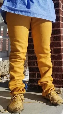 Native American Western Leather Buckskin Original Pant Trouser Style Hippy Cowbo - Image 1 of 3