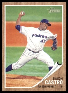 2011 Topps Hertiage Simon Castro San Diego Padres #77