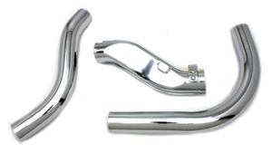 Chrome Knuckle EXHAUST HEADER PIPE SET for 1936 - 1940 Harley Knucklehead Motors - Bild 1 von 2