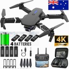 2024 New RC Drone With 4K HD Camera WiFi FPV Foldable Quadcopter + 4 Batteries