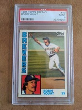 1984 TOPPS TIFFANY ROBIN YOUNT #10 , PSA 9 MINT HOF
