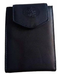 Billetera de cuero RFID heredera de Julia Buxton Co., azul marino* - Imagen 1 de 7