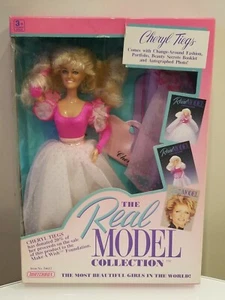 The Real Model Collection Cheryl Tiegs Doll 1989 Matchbox - Picture 1 of 7