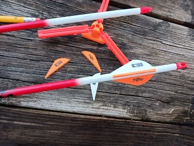 Archery Fletching Jig Fix Arrow Repair DIY Bow Season Tool Hunter Orange MI MADE - Image 1 of 4