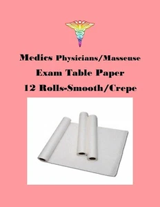 Medline Medi Prüfungstischpapier 14""-18""-21"" 225 Fuß glatt-125 Fuß Krepprollen - Bild 1 von 3