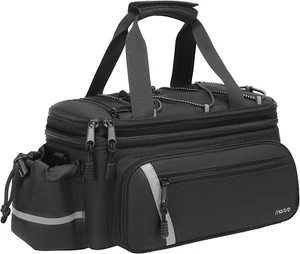 Bike Rack Bag with Rain Cover, Bike Trunk Cooler Handag Insulated Bicycle Rear S - Picture 1 of 12