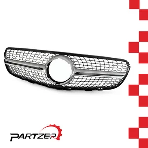 For Mercedes Benz X253 2015-2019 GLC300 GLC43 Grill Chrome Diamond Front Grille - Picture 1 of 9