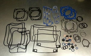 Harley Evo 1340 Big Bore Upper Top End Gasket Set w/Teflon & Carbon Head 1984-99 - Picture 1 of 1