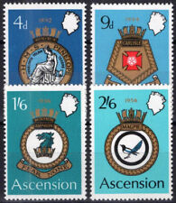 ZAYIX Ascension Island 134-137 MNH Naval Coat of Arms Military 090823S45M