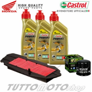 KIT TAGLIANDO HONDA SW-T 600 2010 2011 OLIO CASTROL POWER 1 10W30 FILTRI SWT - Foto 1 di 5