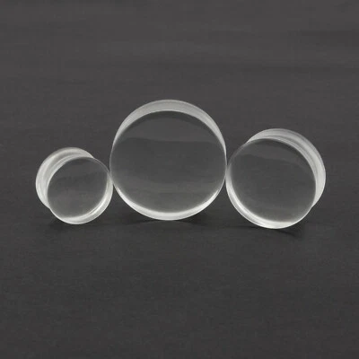 Dilatador de tapón de oído medidor de oído túnel vidrio Pyrex 6 mm - 30 mm transparente  Foto 1 de 4