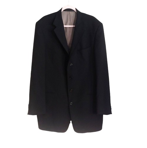 Giacca uomo Givenchy Monsieur blazer nero sportivo elegante 44 extra lungo 4 bottoni