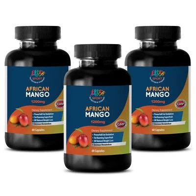 African Mango Lean, Weight Loss Natural Mango Extract 1200mg, Acai Fruit (3 Bot) - Image 1 of 2
