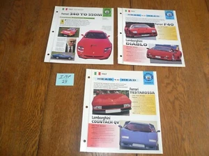 Three From Italy Hot Cars UNIQUE IMP BROCHURES - IMP 29 - Ferrari - Picture 1 of 1
