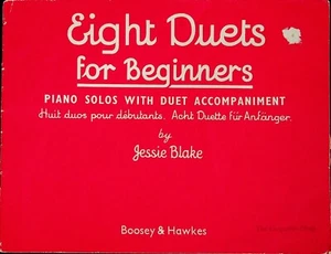 Eight Duets For Beginners Solos With Accompaniments Piano Sheet Music Song Book - Picture 1 of 5