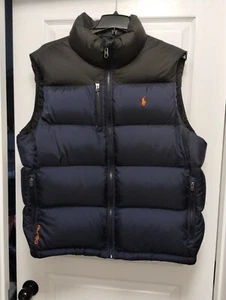 Ralph Lauren Polo RL 150 Navy Down Gilet Puffer Bodywarmer Vest Size XXL Mens - Picture 1 of 7
