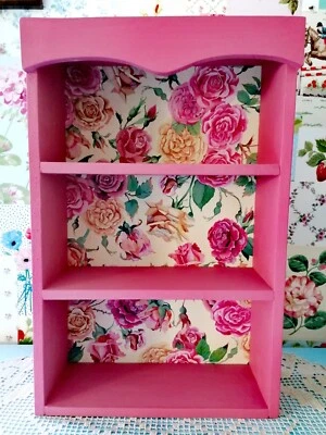 Large Wooden Storage Shelf Unit Display Shelves Made With Cath Emma Bridgewater  - Image 1 of 4