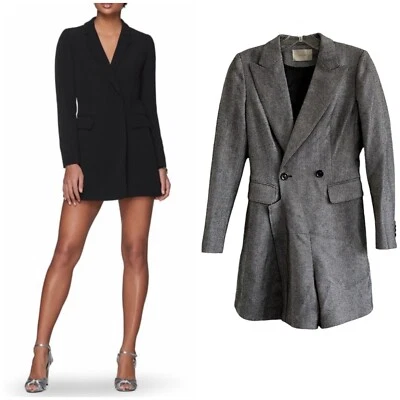 Blazer mameluco Suistudio baúl a medida de lana espiga talla 0 Foto 1 de 4