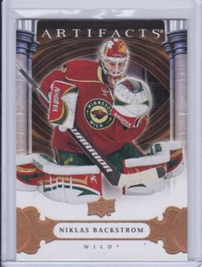 Niklas Backstrom 2009 Artifacts Hockey Card 12 Grade MT