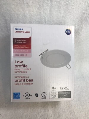 Phillips Litolier Led Low Profile 4 inch round light easy install downlighting - Image 1 of 4