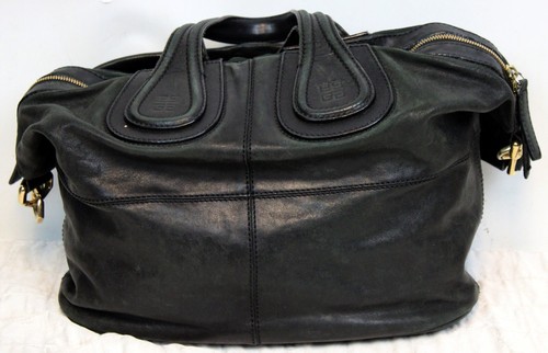 Borsa a tracolla Givenchy Nightingale in pelle nera borsa a tracolla rimovibile tasche