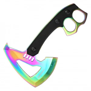 7.5" Rainbow Knuckle Axe - Picture 1 of 4