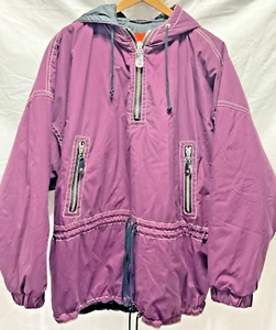FIRE & ICE Streetwise Sportswear purple hooded 1/4 zip unisex coat M ski snow - Picture 1 of 24