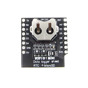 WEMOS D1 mini Data Logger shield RTC DS1307 + MicroSD New - Afbeelding 1 van 5