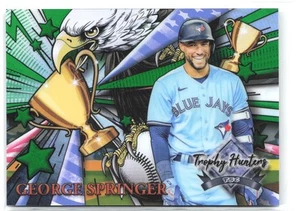 2022 Stadium Club Chrome George Springer Trophy Hunters Green Refractor #/99 - Picture 1 of 2