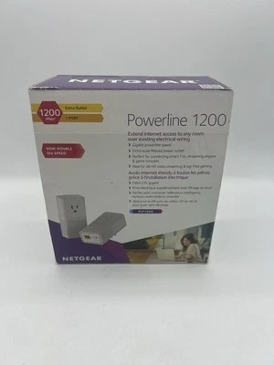 Netgear PLP1200-100PAS Powerline 1200 and Extra Outlet - Image 1 of 3